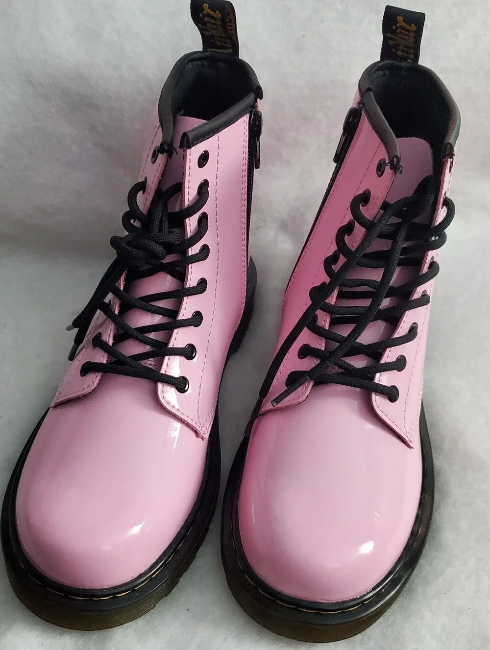 Dr. Martens 1460 8-Eye Patent Boot - Girls - Pale Pink